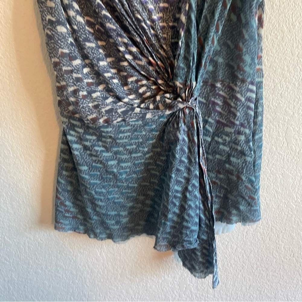 Anthropologe Deletta Asymmetric Draped Sleeveless Blouse Womens Size Small - Picture 4 of 6